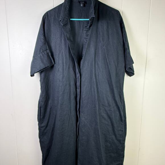 COS Black Oversized Relaxed Linen Dress - Picture 6 of 11